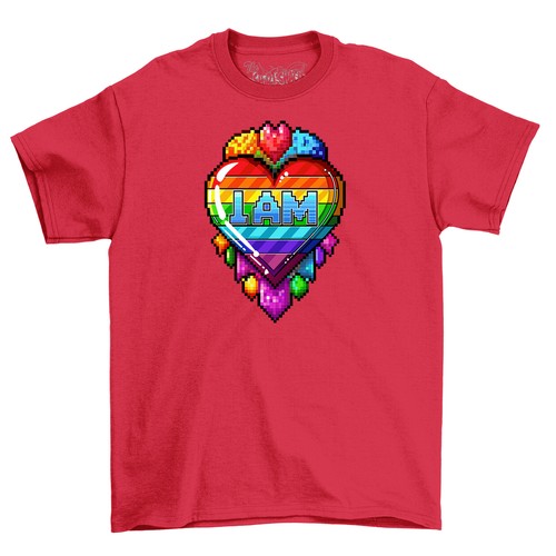 Pride_28 Rainbow Heart T-shirt - "I Am Fabulous!" Funny Pride Tee, Unisex Design - Picture 4 of 46