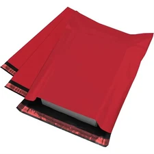 100 14.5x19 RED Poly Mailers Shipping Envelopes Couture Boutique Quality Bags