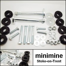 Classic Mini EARLY Rear Subframe Fitting Mounting Kit INC. POLYFLEX Bushes >1976