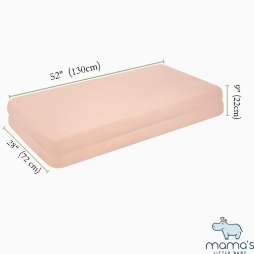 Muslin Fitted Crib Sheets 100% Cotton, Ultra-Soft 15 PACK (Pale Aqua 28" X 52") - Picture 5 of 5