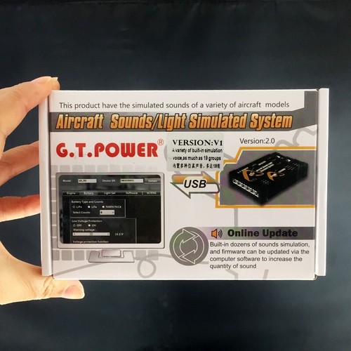 Sistema simulado de luz de sonidos de avión GT Power para modelo de avión RC - Imagen 4 de 5