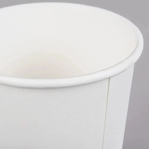 10 oz Poly Paper Disposable Drinking Cups 1000 count 1 Case Hot/Cold White Cups - Picture 5 of 6