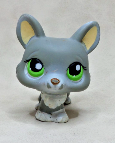 Figurine Littlest Pet Shop (LPS) Chien Boxer Beige #235 - Yeux Verts