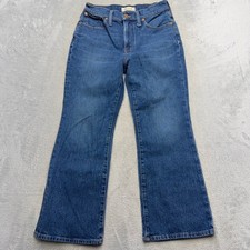 Madewell Jeans Womens 27P Blue The Perfect Vintage Flare Crop Jean High Rise