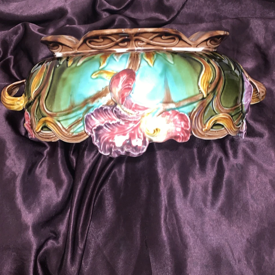 Antiguo cuenco de servidor de cerámica del siglo XIX Foto 4 de 4