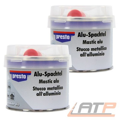 2x 250g PRESTO ALU-SPACHTEL ALUSPACHTEL METALLSPACHTEL PRESTOLITH 600351