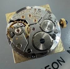 Corum Watch Movement Working + Crown Gold Dial And Original Hands