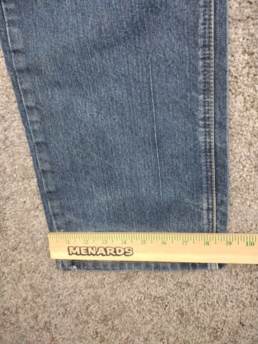 Ariat Jeans Mens 38x32 Blue M5 Rebar Western Straight Leg Thrashed Grunge Cowboy - Picture 14 of 22