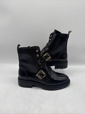 Barbour Women’s Ouseburne Leather Lace Up Ankle Boots Black UK 7 EU 40 New