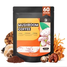 NEW Organic Mushroom Coffee 60 Servings Per Pack Free Shipping US Stock