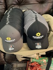 NEW Sunbelt Rentals Hat Cap Adult Black/Grey Snapback Richardson Lot Of 2