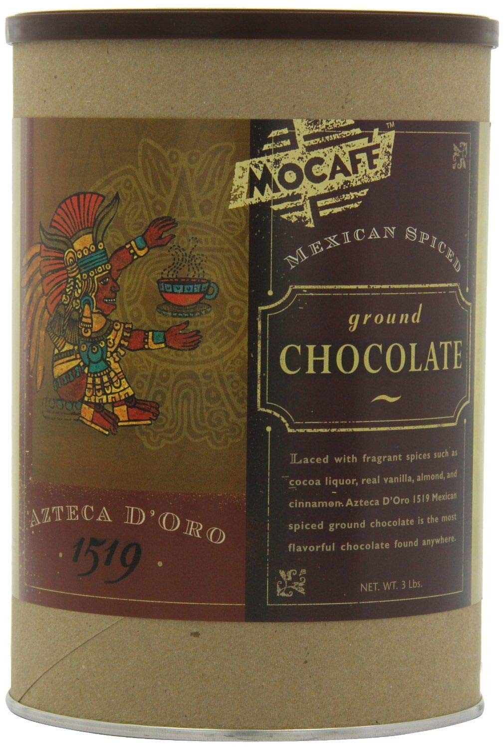 MOCAF&Eacute; Azteca D'oro 1519 Mexican Spiced Ground Chocolate, 3