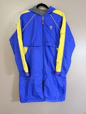 TYR Swim Parka Youth Blue Yellow Fleece Lined Deck Coat   Please Read