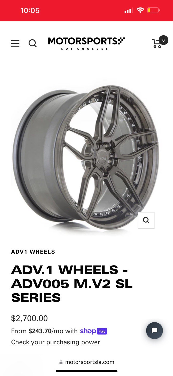 20” inch Ferrari ADV1 5x114.3 wheels maserati Staggered 20x9 Front 20x10.5 Rear
