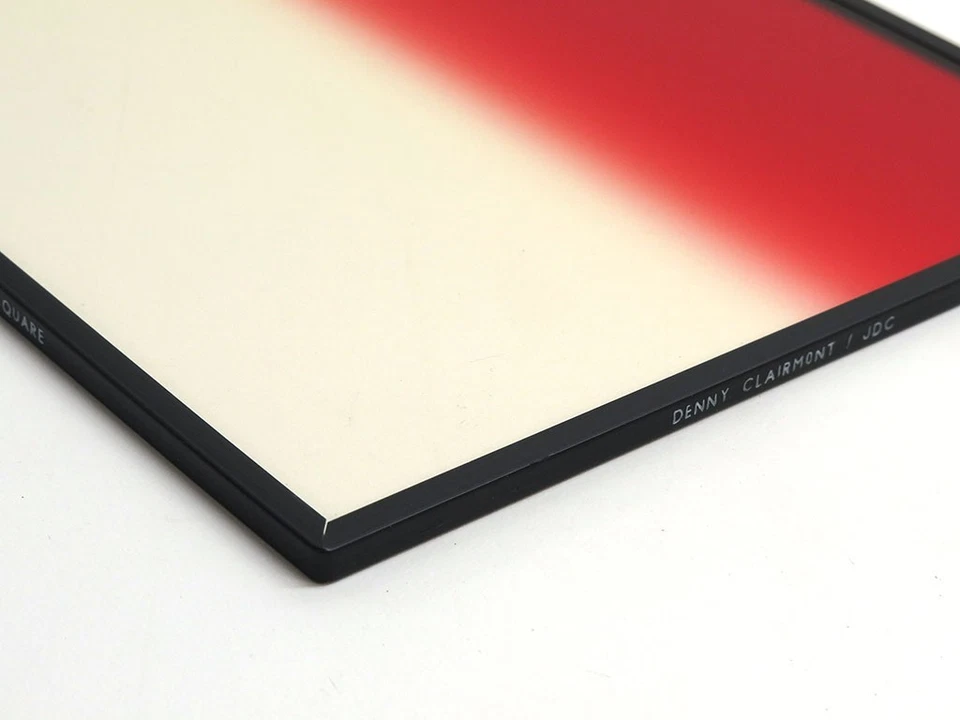 Lee England 6.6x6.6" pop red graduated hard edge HE grad resin lens filter - Image 3 of 3