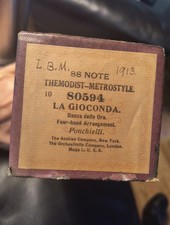 Metrostyle Themodist player piano roll 80594 La Gioconda Ponchielli