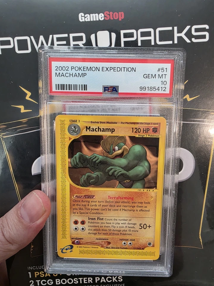 PSA 10 GEM Machamp 51/165 Pokemon 2002 Expedition Mint - Image 2 of 4