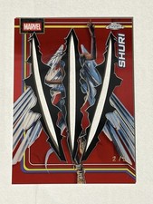 2026 Topps Chrome Marvel SHURI Red Wolverine Adamantium /5 Clawed #154 2/5 SSP