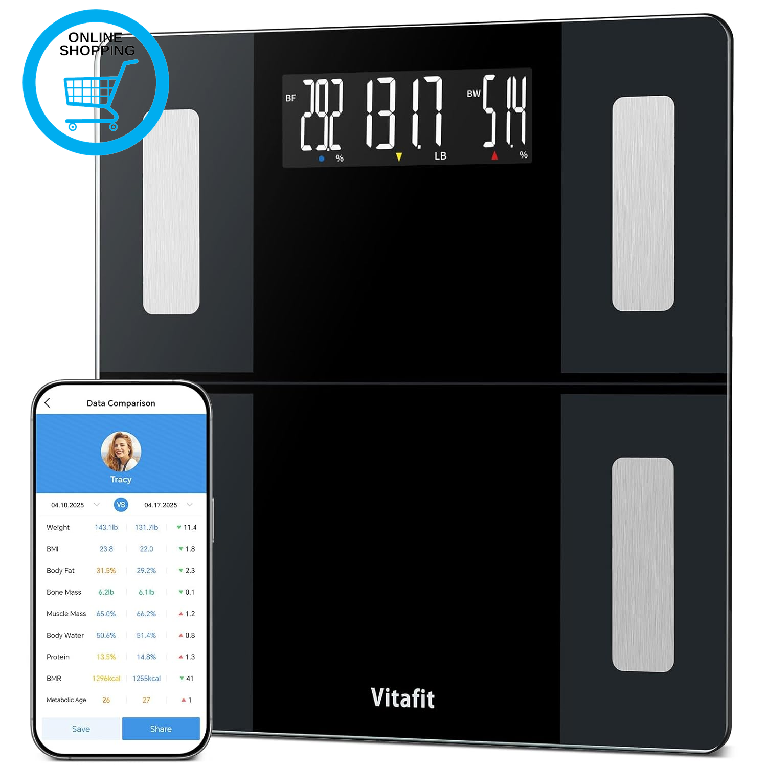 Smart Bathroom Scales for Body Weight, High Accuracy Assured by Weighing Scales