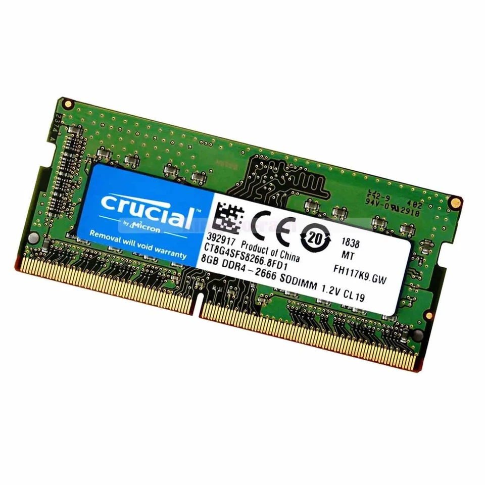 Crucial 8GB 16GB DDR4 2133 2400 2666 3200 MHz SO-DIMM 260-Pin RAM für Laptop Neu - Bild 4 von 4