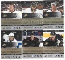 2013/14 13/14 UD 1 &2  ANAHEIM DUCKS  BASE CANVAS TEAM SET