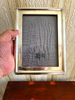 Antique Hallmarked Sterling Silver Photo Frame by A.J.Zimmermann 11.8 x 17.2 cms