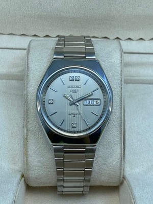 Vintage Seiko 5 Automatic Men's Watch 6309-720B Movement Day/Date
