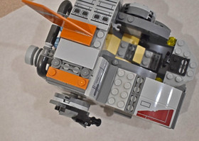 Star Wars  #75199 Combat speeder & #75176  Transport Pod  incomplete &3 figures