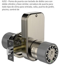 Iuknob Iu-32 Double Sided Keypad Smart Door Knob Lock Auto Lock Waterproof 50
