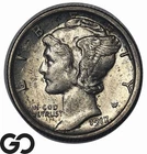 1917-S Mercury Dim, Semi-Key Date, Choice BU++ FB, Strong