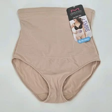 Maidenform Beige Firm Control High Waist Brief Women's Size XL