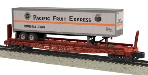 Coche plano Pacific Fruit Express escala S MTH 35-76014 con remolque de 48' #475200 LN | Zustand: Used