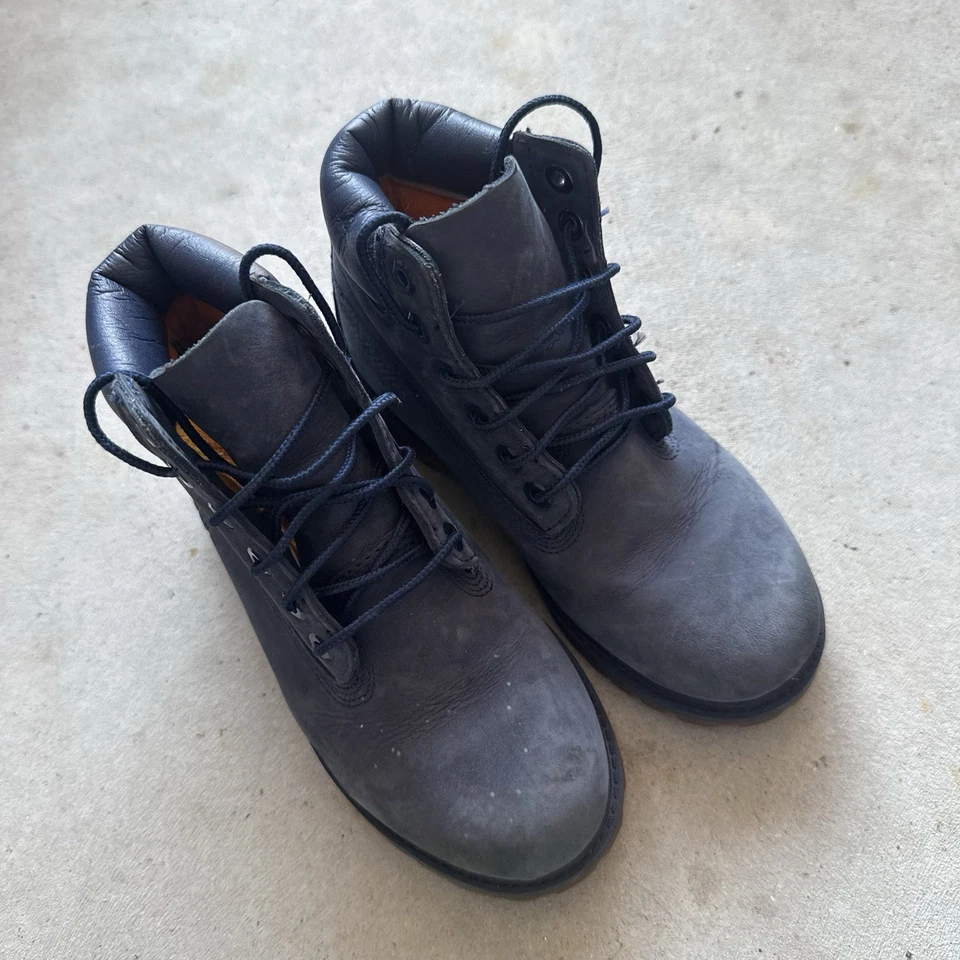 Timberland Botas Jóvenes/Niños Talla 13 Azul Marino Impermeable Bota de Invierno Foto 4 de 4