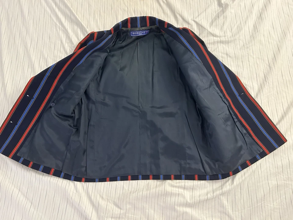 Absolutely STUNNING Vintage Striped Double Breasted Blazer By GIVENCHY Size S - Image 4 of 4