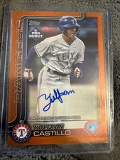 2025 Topps Pro Debut - Yolfran Castillo #PD-51 Orange Foil Autographs /25 