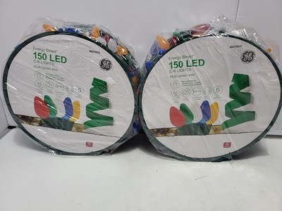 GE Energy Smart Colorite 150-Lights C6 LED Multicolor Christmas 49.6 feet Lot 2
