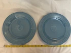 Set of 2 Periwinkle Blue Fiestaware Dinner Plates