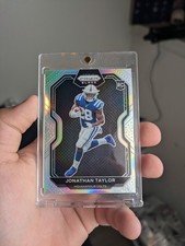 2020 Prizm Black JONATHAN TAYLOR Silver Prizm ROOKIE Holo Refractor SP RC Colts