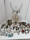 Vintage Estate Eclectic Costume Jewelry Lot 55 Pc