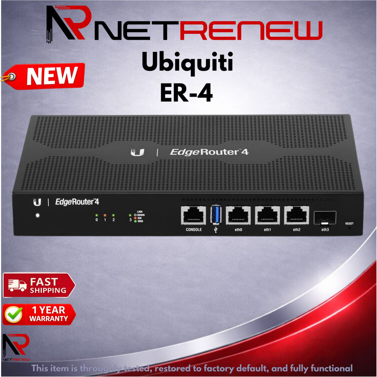 その他 EdgeRouter ER-4 z2zed1b Ubiquiti ER-4-US EdgeRouter 4 4-Port Gigabit Router