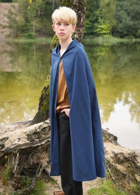 Battle-Merchant Kinder Mittelalter Umhang Paul, blau