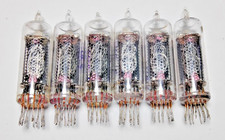 6 pcs USED IN-16 nixie tubes, Garanty working, Tested.