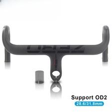 Carbon Road Bike Racing Integrated Handlebar 1-1/4" 1-1/8" UD Matte Drop Bar