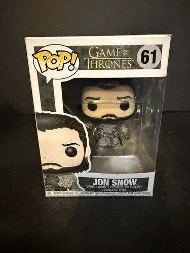 FUNKO POP ! JON SNOW 61 GAME OF THRONES DAMAGED BOX E01