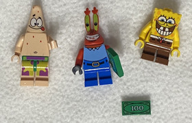 LEGO 3833 Sponge Bob  Square Pants Krusty Krab Adventures Complete - No Box