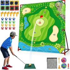 Golf Chipping Game, Battle Golf Game for Kids, 54 54 Golf Target Mat