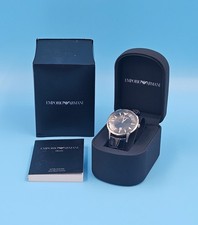 VINTAGE EMPORIO ARMANI AR2411 MENS WATCH BLACK DIAL NEW OLD STOCK WOW