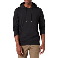 Amazon Essentials Herren Leichter Kapuzenpullover Aus Jersey, Schwarz, XXL