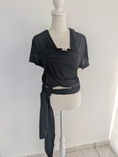 Happy Walk Baby Carrier Wrap Black Stretch Polyester Blend 0-36 Months Unisex