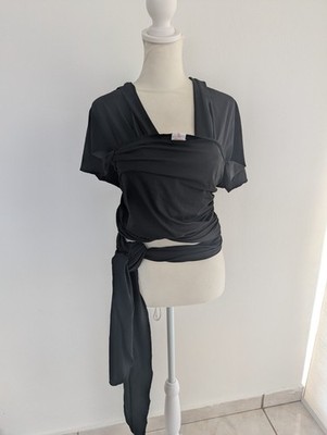 Happy Walk Baby Carrier Wrap Black Stretch Polyester Blend 0-36 Months Unisex